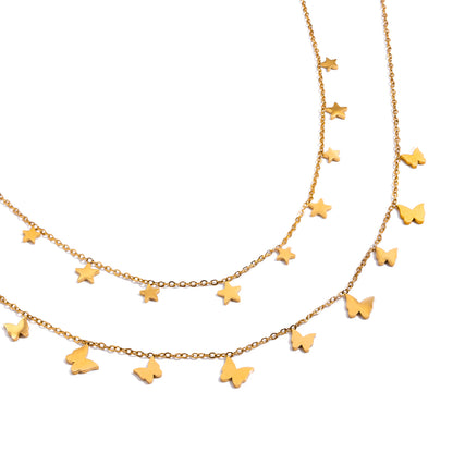 Mariposa Multi-Butterfly Station Necklace