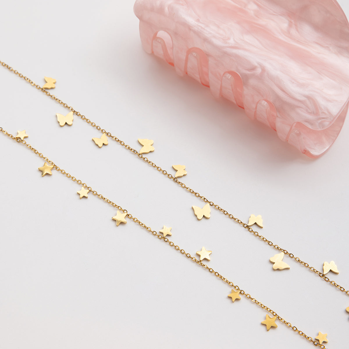 Mariposa Multi-Butterfly Station Necklace