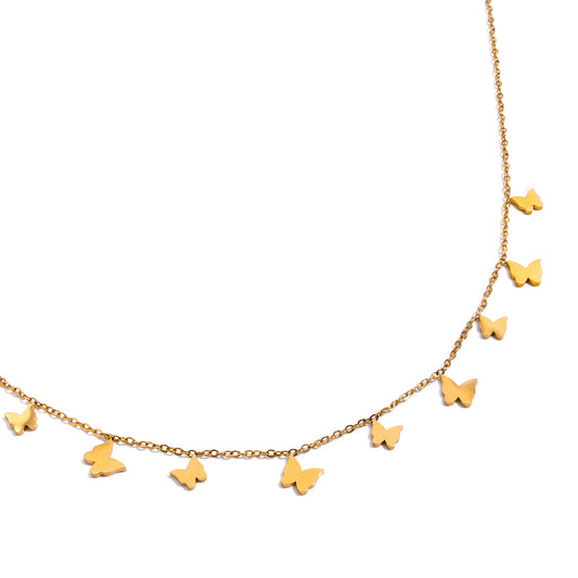 Mariposa Multi-Butterfly Station Necklace