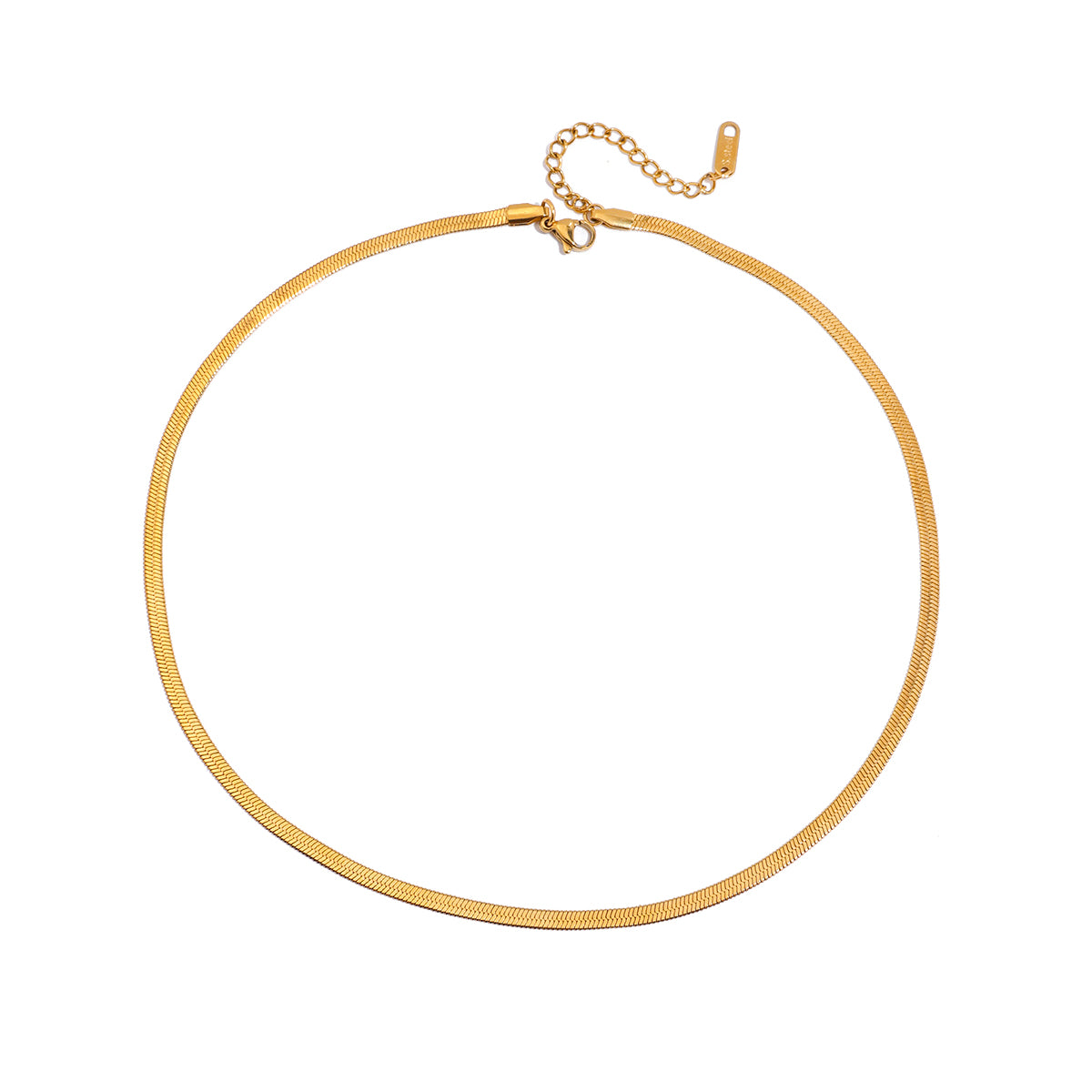 Aurelia Flat Snake Chain Necklace