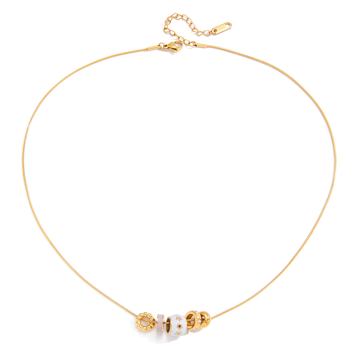Gold Bead Detail Necklace