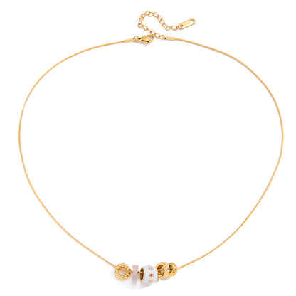 Gold Bead Detail Necklace