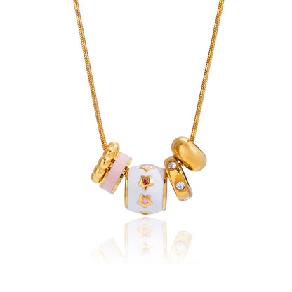 Gold Bead Detail Necklace