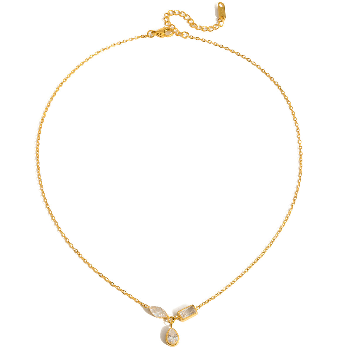 The Fluid Teardrop Necklace