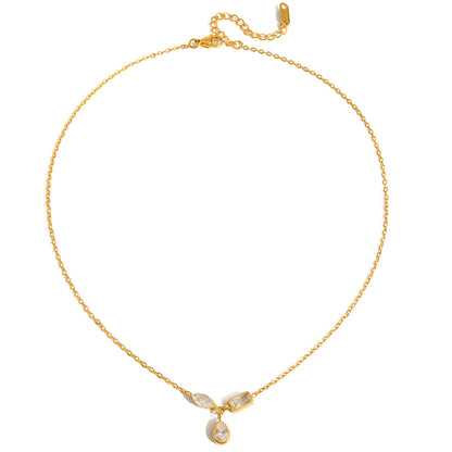 The Fluid Teardrop Necklace