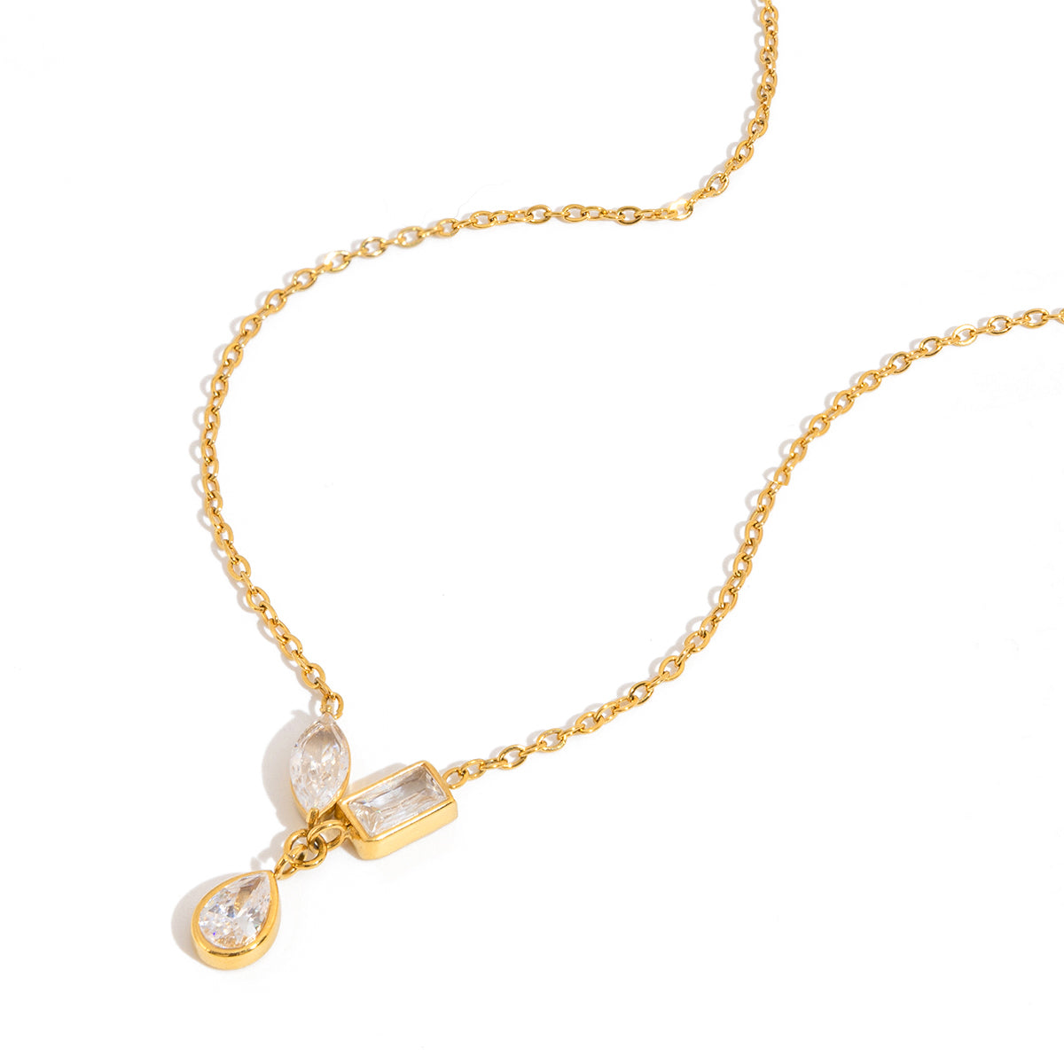 The Fluid Teardrop Necklace