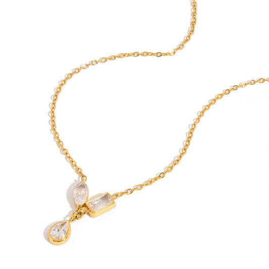 The Fluid Teardrop Necklace