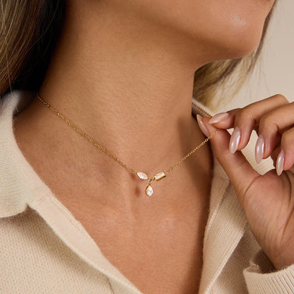 The Fluid Teardrop Necklace