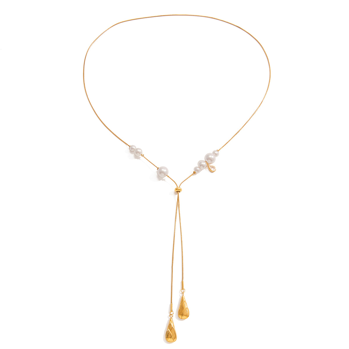 Celeste Pearl Lariat Necklace