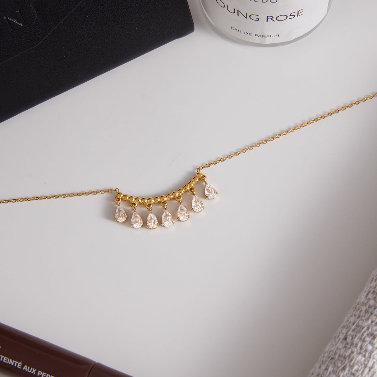 The Raindrop Celestial Fringe Necklace