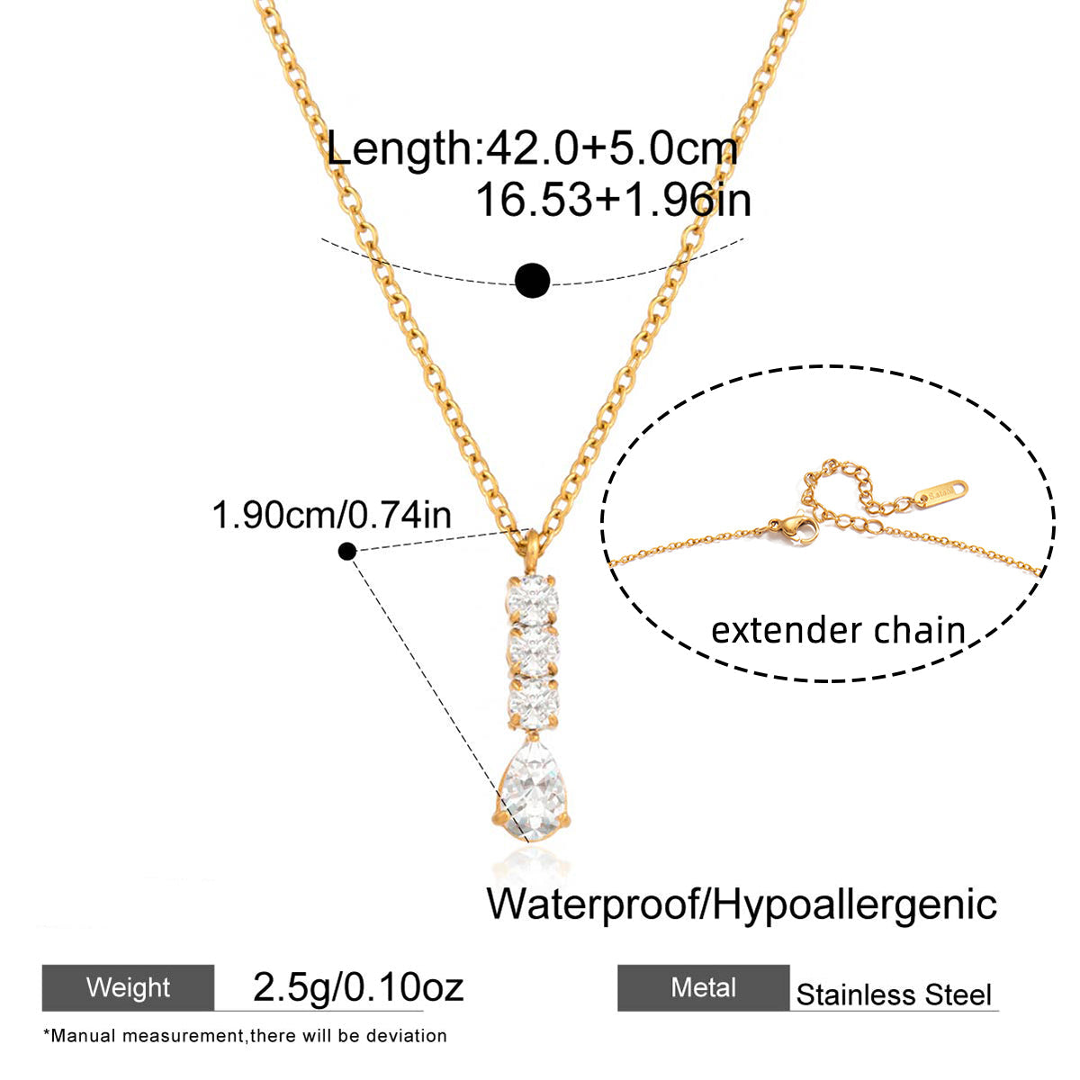 The Celestial Drop Pendant Necklace