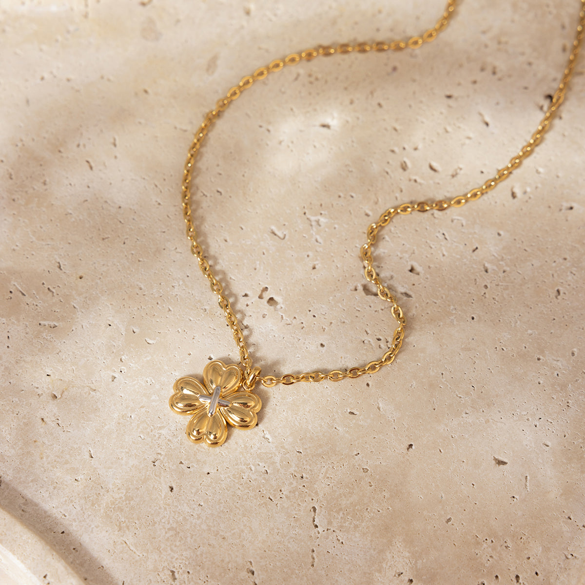 The Lucky Heart Clover Necklace