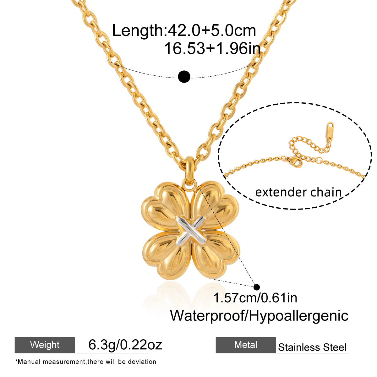 The Lucky Heart Clover Necklace