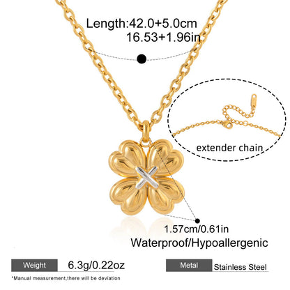 The Lucky Heart Clover Necklace