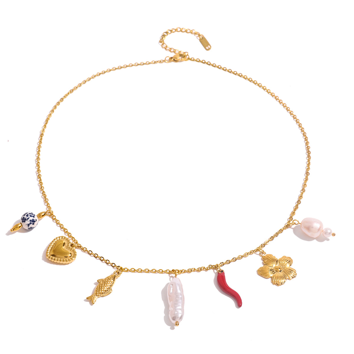 Playful Charm Pendant Necklace