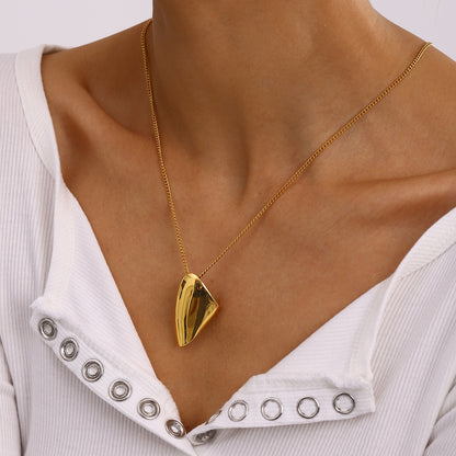 Gold Heart Pendant Necklace for Women