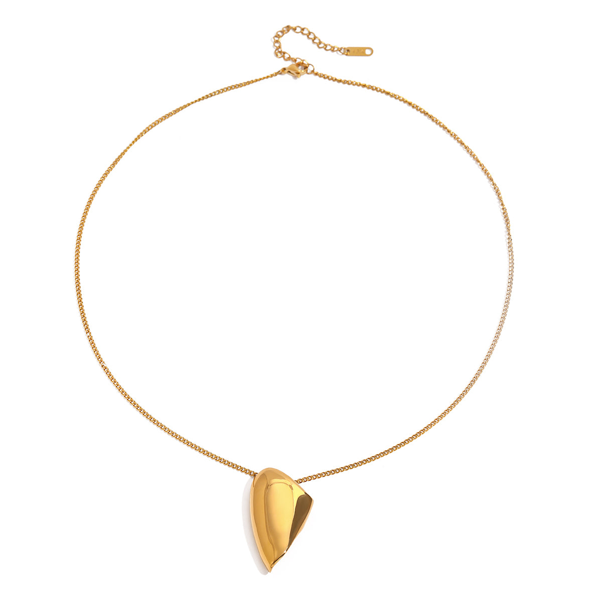 Gold Heart Pendant Necklace for Women