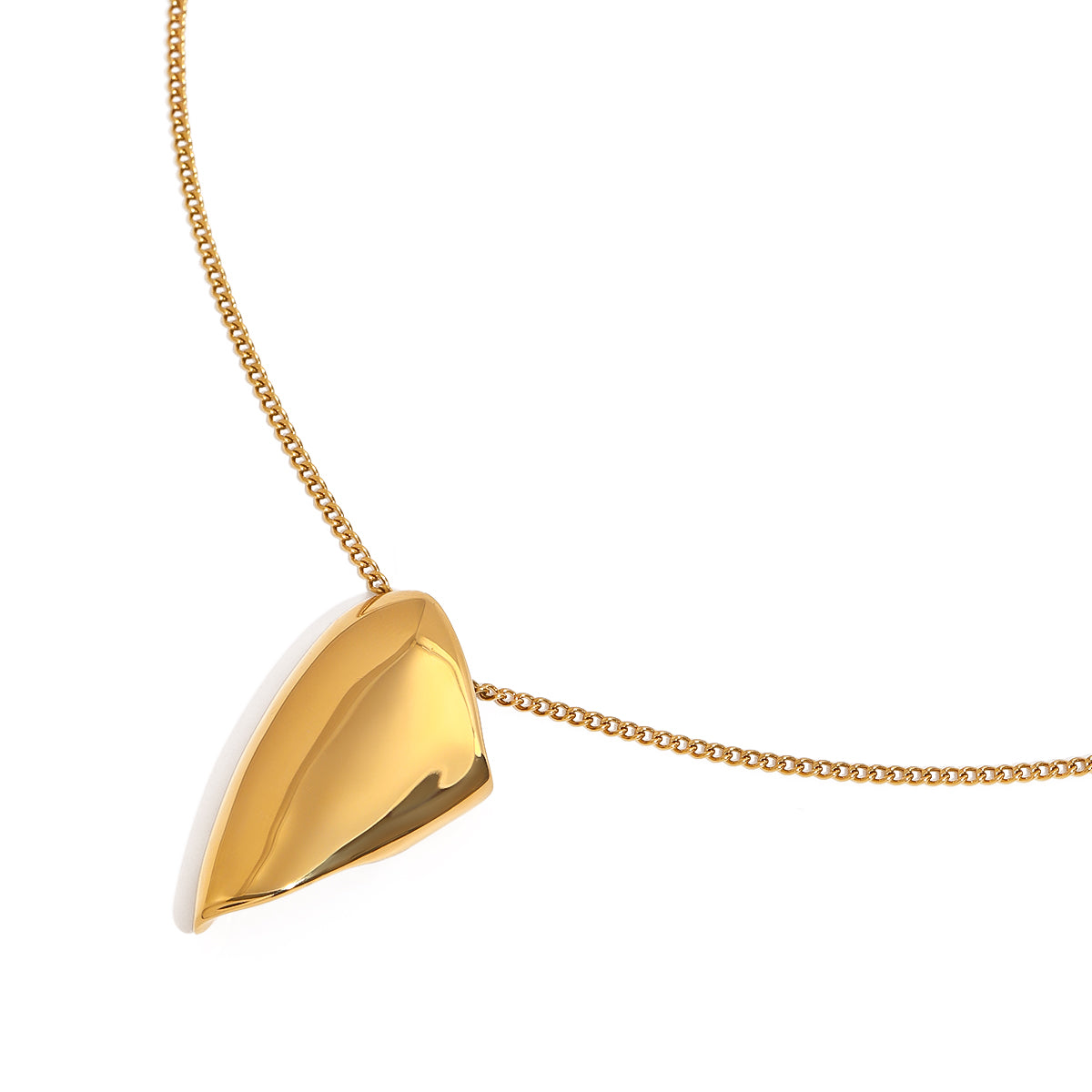Gold Heart Pendant Necklace for Women
