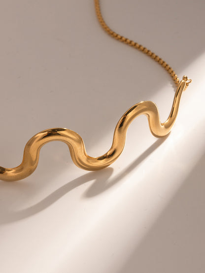 The Current Wave Bolero Necklace