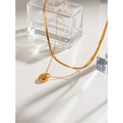 Minimal Gold Double Layer Necklace