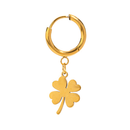 Lucky Charm Huggie Earring Set