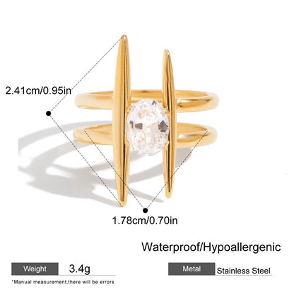 The Odyssey Oval Spike Ring