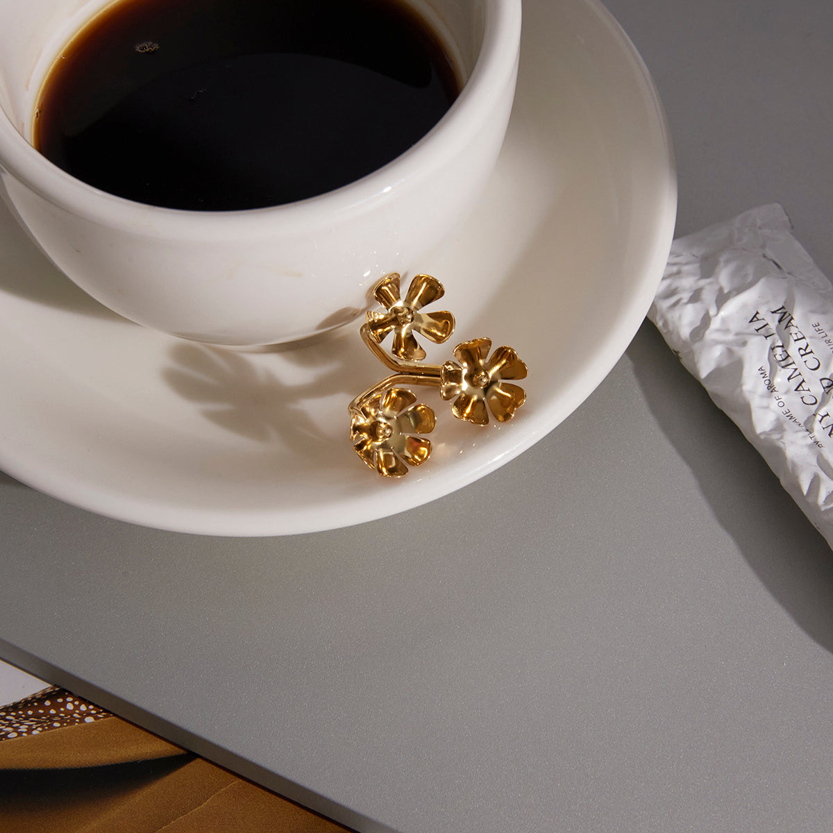 The Sculpted Wave Ring