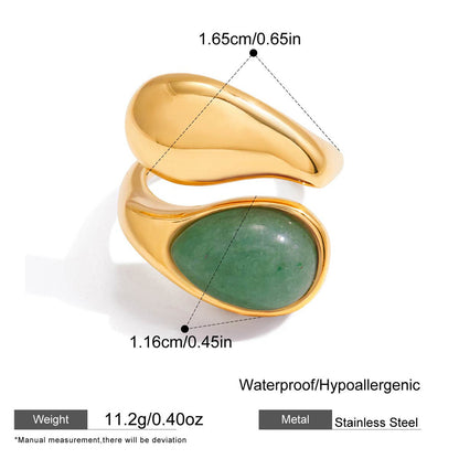 Moss & Mirror Fluid Wrap Ring