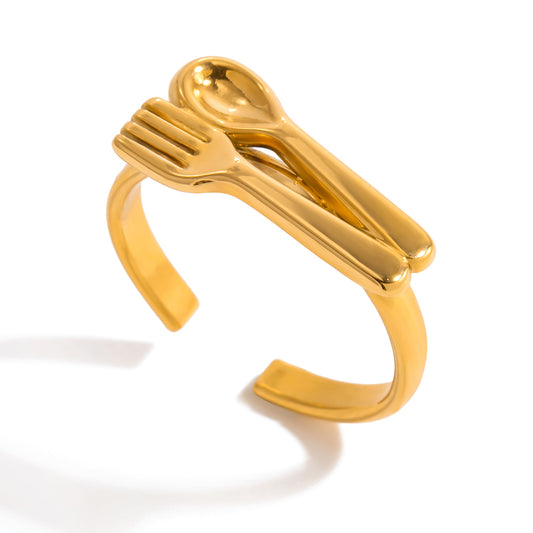 Spoon & Fork Adjustable Ring
