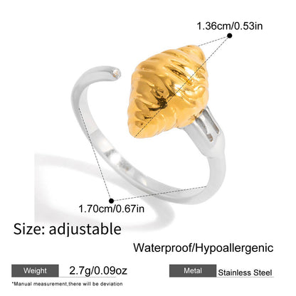 Adjustable Croissant Ring