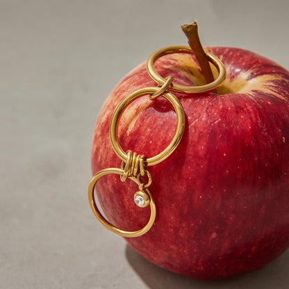 Multi‑Band Chain Charm Ring