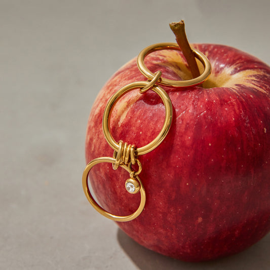 Multi‑Band Chain Charm Ring