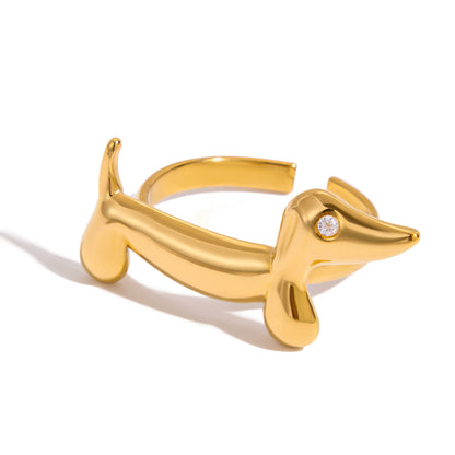 Adjustable Dachshund Ring
