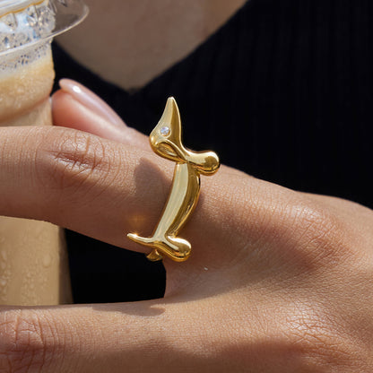 Adjustable Dachshund Ring