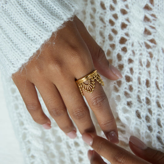 Regal Crown Statement Ring