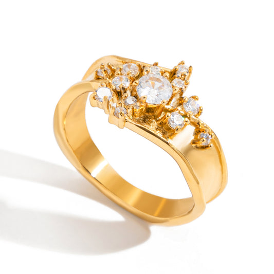 Cluster Crown Band Ring