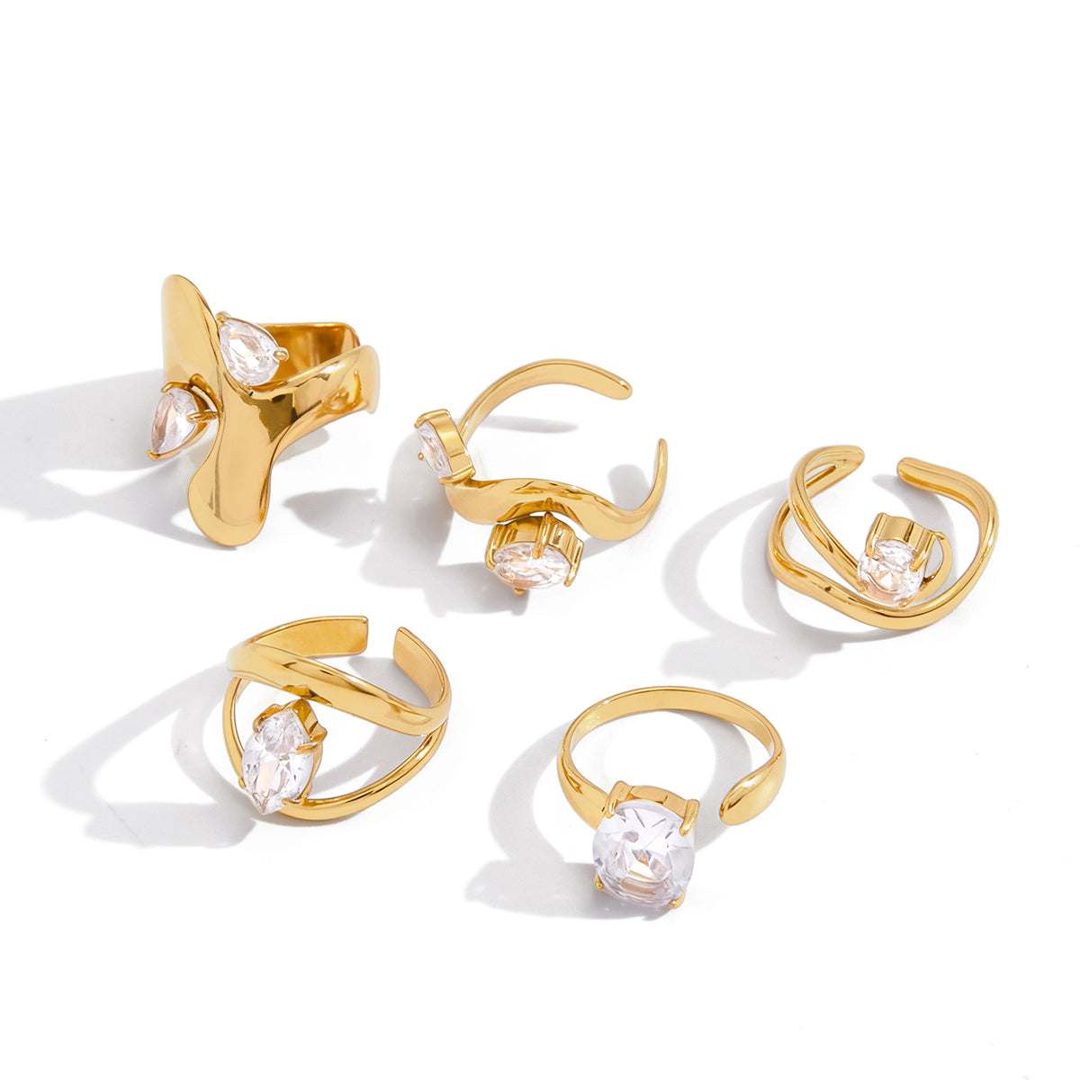 The Gilded Fluidity Ring