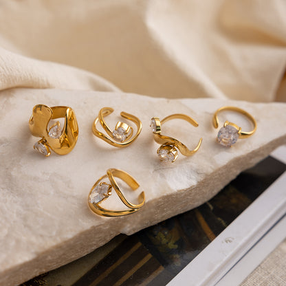 The Gilded Fluidity Ring