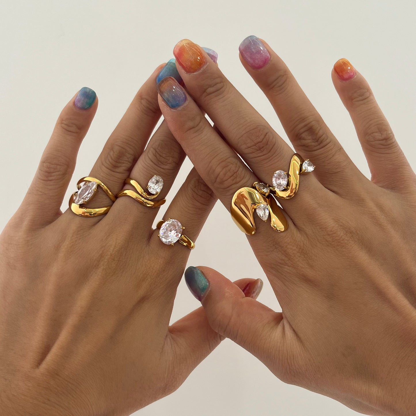 The Gilded Fluidity Ring