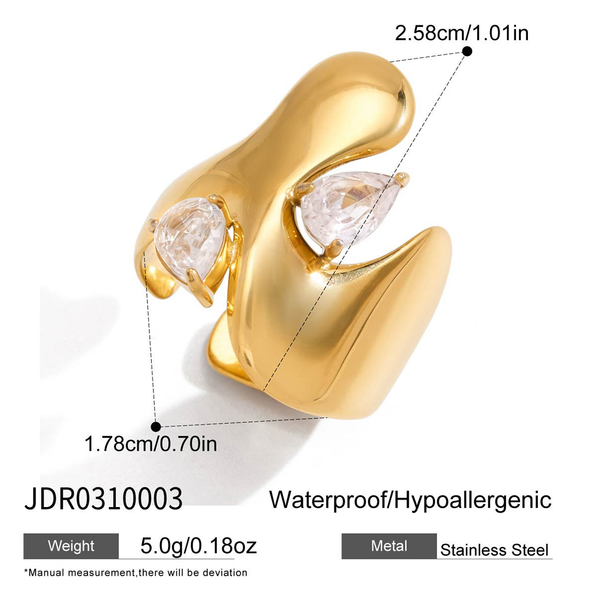 The Gilded Fluidity Ring