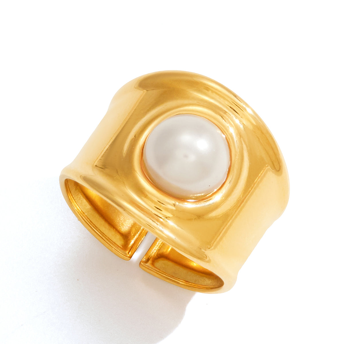 Empress Bold Pearl Dome Ring