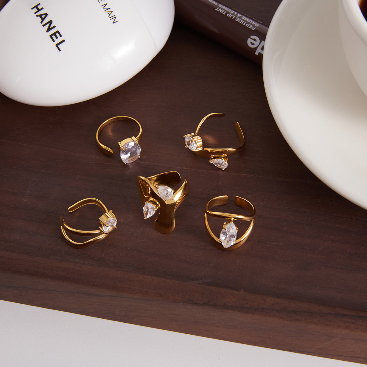 The Gilded Fluidity Ring