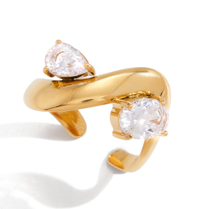Unity Double-Stone Statement Ring