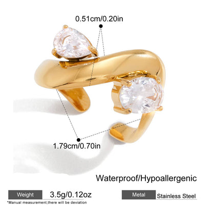 Unity Double-Stone Statement Ring