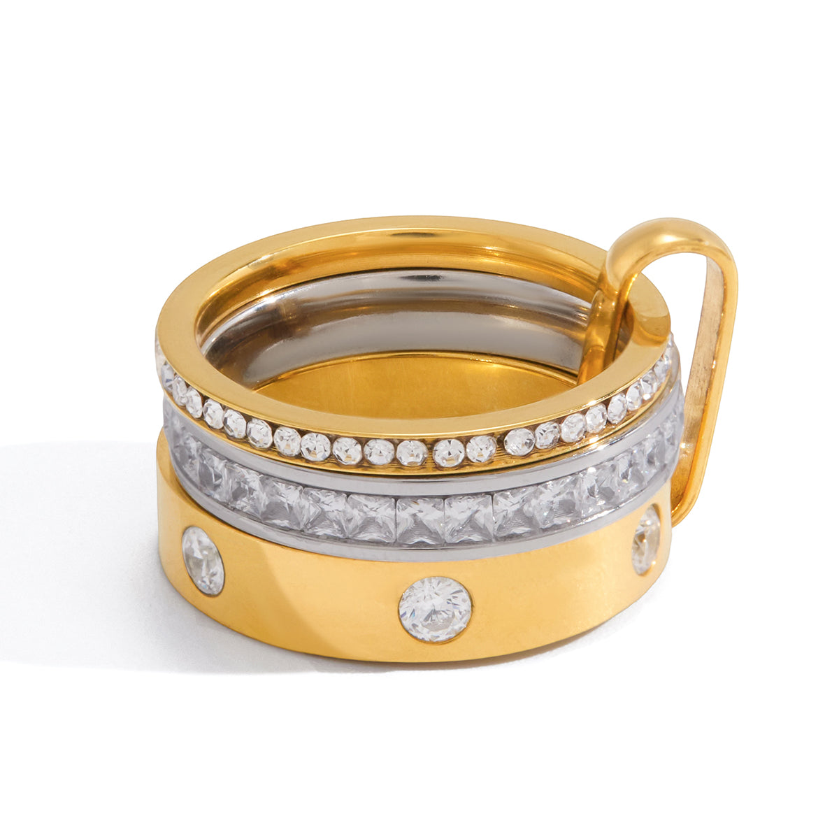 The Eternal Mixed-Metal Spinner Ring