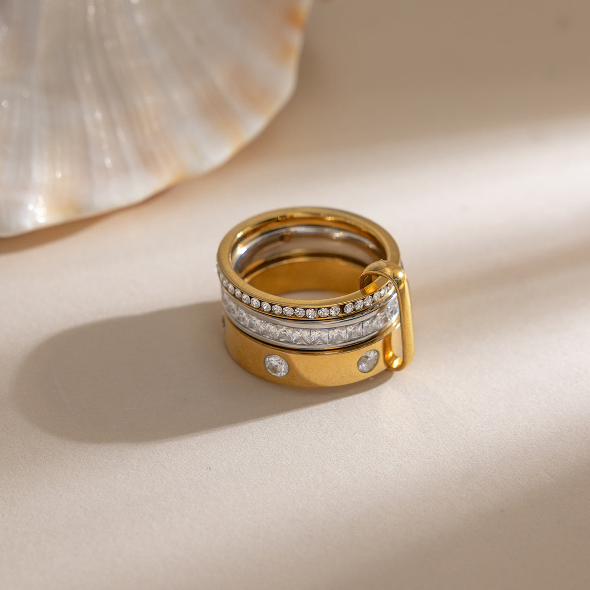 The Eternal Mixed-Metal Spinner Ring