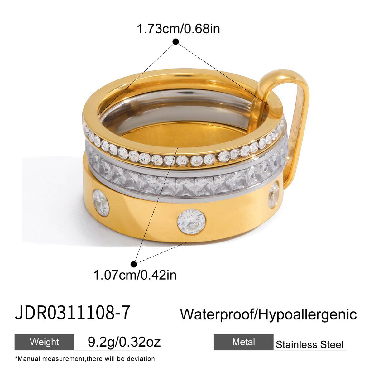 The Eternal Mixed-Metal Spinner Ring