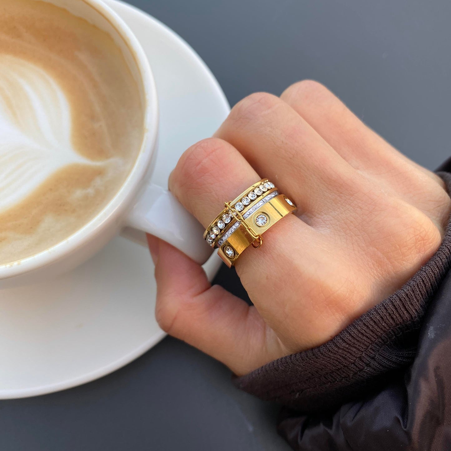 The Eternal Mixed-Metal Spinner Ring