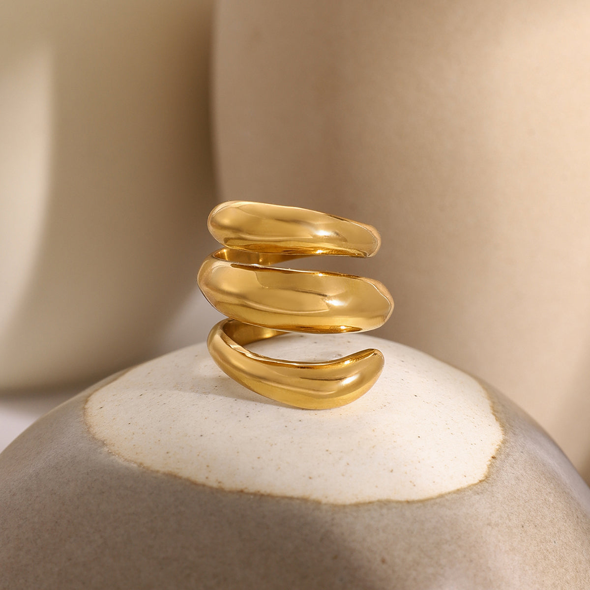 Argentum Fluid Wrap Ring