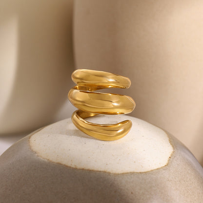 Argentum Fluid Wrap Ring